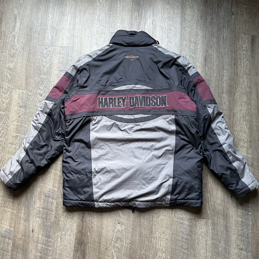 Harley Davidson Mens XL Expedition Waterproof Grey Casual Jacket 97534-13VM GOOD